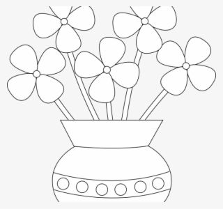 Vector Free Download Glass Vase Clipart - Drawing Flower Vase For Kids #9338247