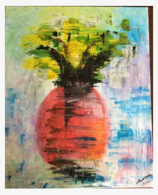 Flower In Vase, Original Paintings, , Abulbul03 - Watercolor Paint #9338345