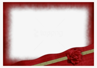 Free Png Beautiful Red Transparent Frame With Gold - Maroon Frame Png #9338384