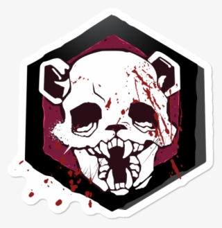 Pink Panda Mori Sticker - Logo Skull Panda #9338636