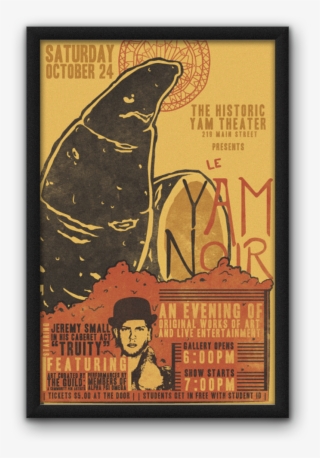 Le Yam Noir Poster & Playbill - Visual Arts #9339094