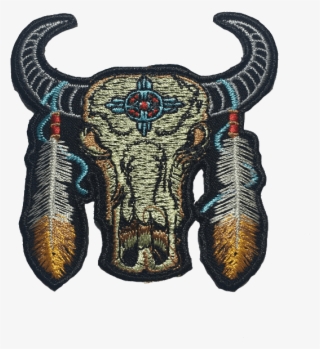 Bull Skull With Feathers - Bull #9339569