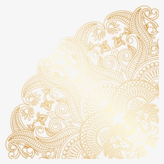 #mandala #swirls #design #pattern #paisley #gold #decor - Doily #9340457