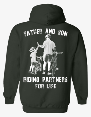 Image 312px Father And Son Riding Partners For Life - Asked God For A Hero He Sent Me My Wife Shirt #9340595