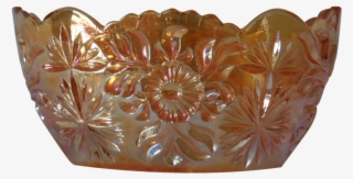 Eda Sweden Floral Sunburst Marigold Oval Jardiniere - Platter #9341182