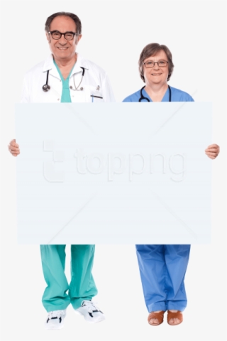 Free Png Download Doctor Holding Banner Png Images - Businessperson #9342989