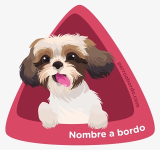 Shih Tzu A Bordo - Pegatina Perro A Bordo Personalizada #9346725