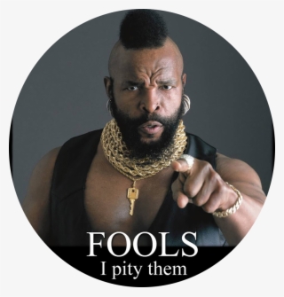 This Image Of Actor Mr T Is Taken From The Allwhitepanels - Mr T Pointing Finger #9347137