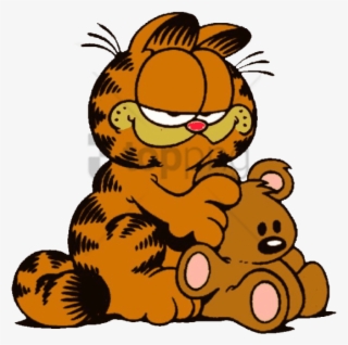 Free Png Download Garfield And Pet Clipart Png Photo - Garfield And Teddy Bear #9347875