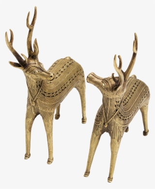 Prancing Deer Set - Statue #9348156