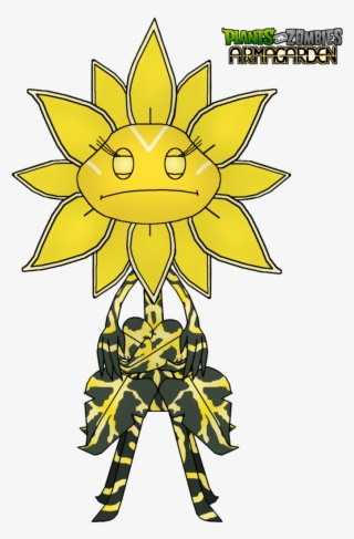 Sunflower Queen Giant Unit By Rose-supreme - Sunflower Plants Versus Zombie #9348467
