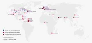 Fly Direct With Virgin Atlantic And Delta Air Lines - Regions Of The World North America #9349325