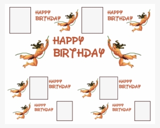 Tarzan Personalised Theme Birthday Banner With Photo - Cartoon #9352093