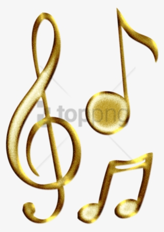 Gold Music Notes Png - Free Transparent PNG Download - PNGkey