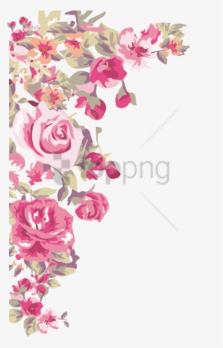 Free Png Border Design Corner Flower Png Image With - Flower Corner Border Png #9353201