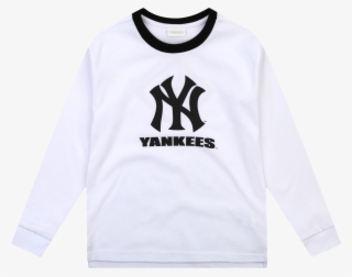 New York Yankees Unisex Two Tone Bicolor Logo T-shirt - Long-sleeved T-shirt #9353678