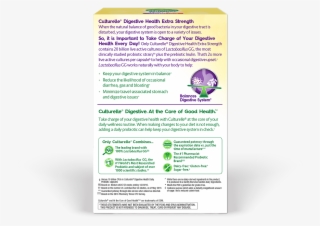 Back Of Culturelle® Extra Strength Probiotics Box - Ink #9354616