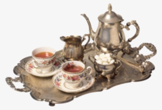 Tea Set, Polyvore, Filler, Victorian, Vintage, Silver, - Теплого Зимнего Утра #9354952