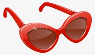 Download Red Sunglasses Clipart Png Photo - Red Sunglasses Clipart #9355494
