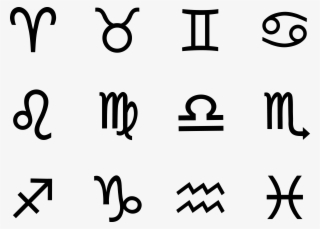 6437 X 4617 10 - Star Signs In Symbols #9356338