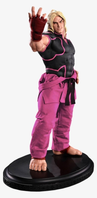 Pop Culture Shock Ken Masters Player 2 Pink Statue - Dry Suit #9357040