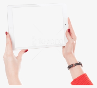 Free Png Download Woman Hands Holding Ipad Png Images - Hand Holding Ipad Png #9357143