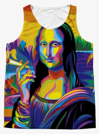 Mona Lisa Weed Tank All Over - Louvre, Mona Lisa #9357737
