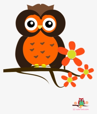 Owl And Flowers Wall Decoration Sticker Printable - Cartoon #9358750