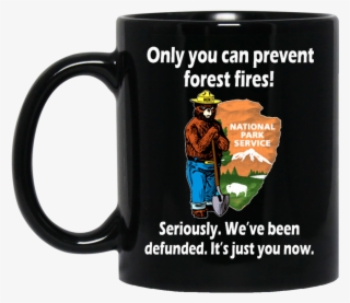 Smokey Bear Mug Only You Can Prevent The Fires Defunded #9358845