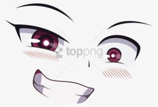 Free Png Download Anime Eyes And Blush Png Images Background - Anime Mouth Png #9358852