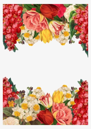 Bouquetflower Frame Background Vintage Roses Bouquet - Flor Fundos Para Frases #9359093