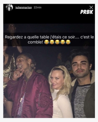 Julien Marlon Pose Avec Wiz Khalifa, - Wiz Khalifa Et Astrid Nelsia #9360331