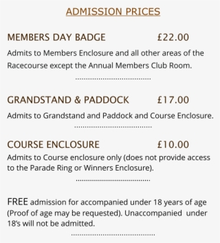 Admission Prices Members Day Badge £22 #9360822