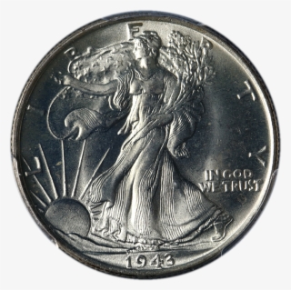 This Original And Undipped 1943-p Walking Liberty Half - Cash #9361017