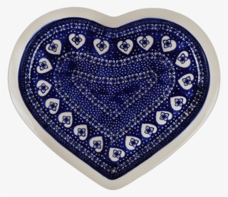 Heart Plate - Blue And White Porcelain #9361870