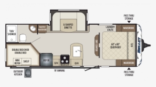 2019 Bullet 243bhs Floor Plan Img - Bullet 308bhs Travel Trailer #9362297