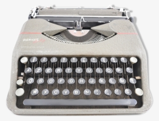 Baby Hermes Typewriter Gray Vintage Revised With New - Machine #9362524