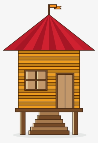 Kisspng Cartoon Clip Art Red Roof Forest Hut 5a86924a70e9e6 - Clip Art #9364104