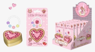 Little Princess Heart Shaped Trinket Box With Bracelet - Heart #9364195