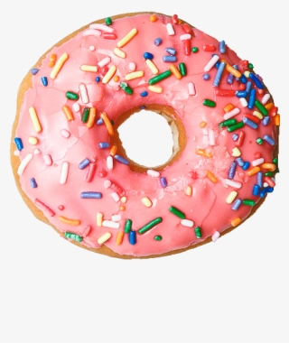 Pink Rainbow Sprinkle Donut #9365164