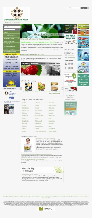 Lifepreserver Natural Foods Competitors, Revenue And - Web Page #9366696