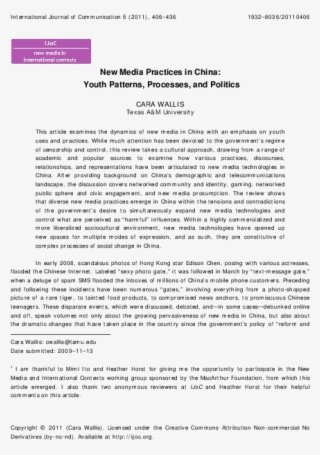 New Media Practices In China - Plaza De San Marcos #9366832