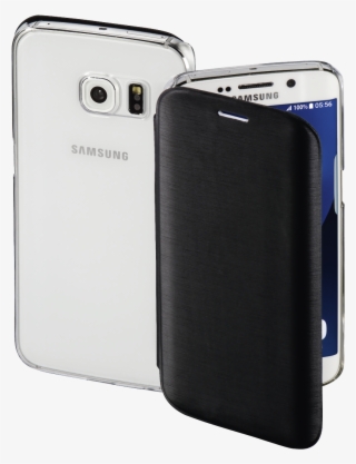 "clear" Booklet Case For Samsung Galaxy S7 Edge, Black - Samsung Galaxy #9367173