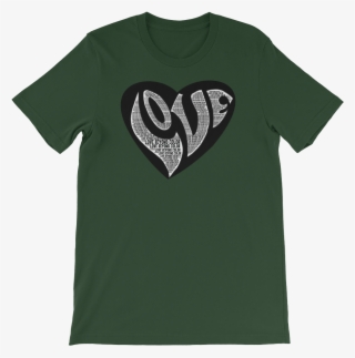 Ladies Black Heart Logo Short Sleeve T-shirt - T-shirt #9368401