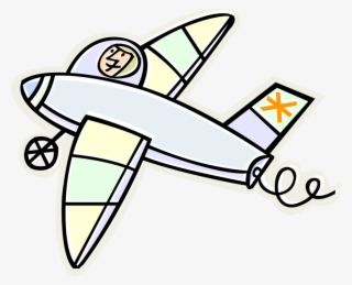 Vector Illustration Of Glider Heavier Than Air Aircraft #9369052