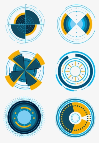 Tech Frontière Bleu Futuriste Cadre Png Et Psd - Circle #9369330