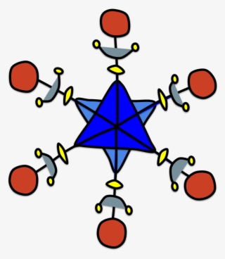 Star Of David Snowflake, Multicolor 1, Png - Snowflake-purple #9370106