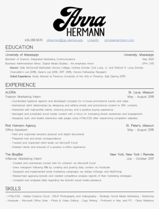 Annahermann Creativeresume - Document #9370540