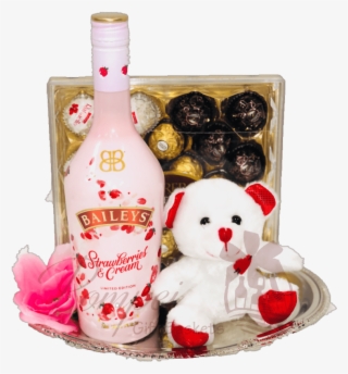 I Love You Beary Much Liqueur Gift Basket Baileys Gift - Glass Bottle #9372623