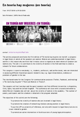 En Teoría Hay Mujeres - Document #9372704